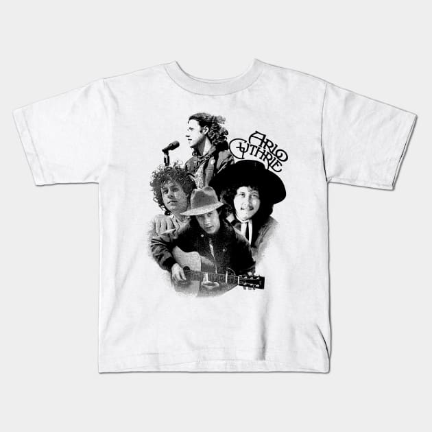 Arlo Guthrie(Singer Songwriter) Kids T-Shirt by Parody Merch